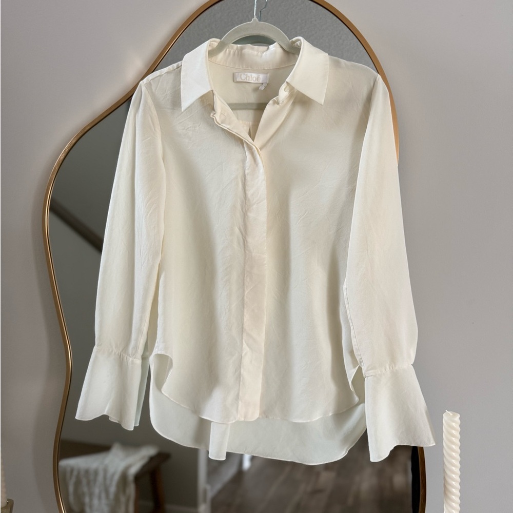 Authentic Chloe 100% Silk Blouse